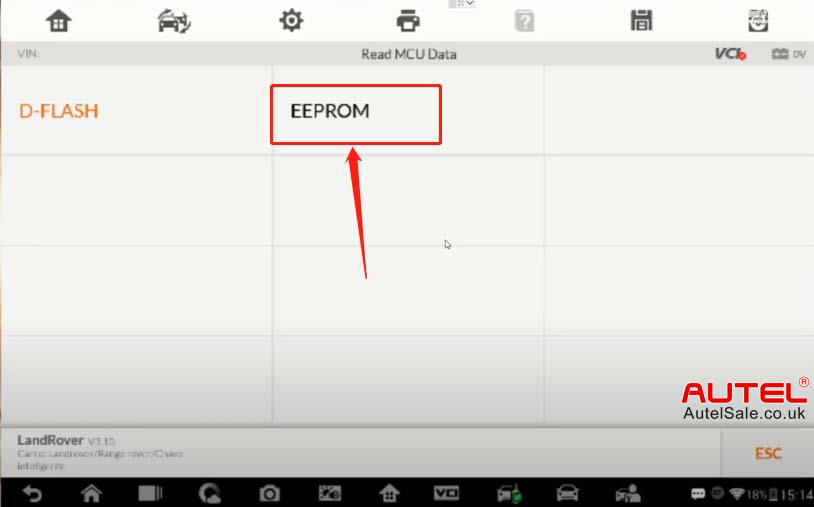 Click "EEPROM"