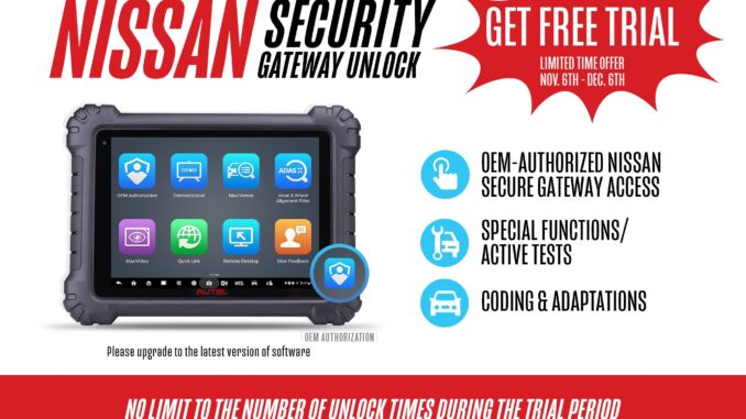 Nissan Security Gateway Unlock - GET FREE TRIAL