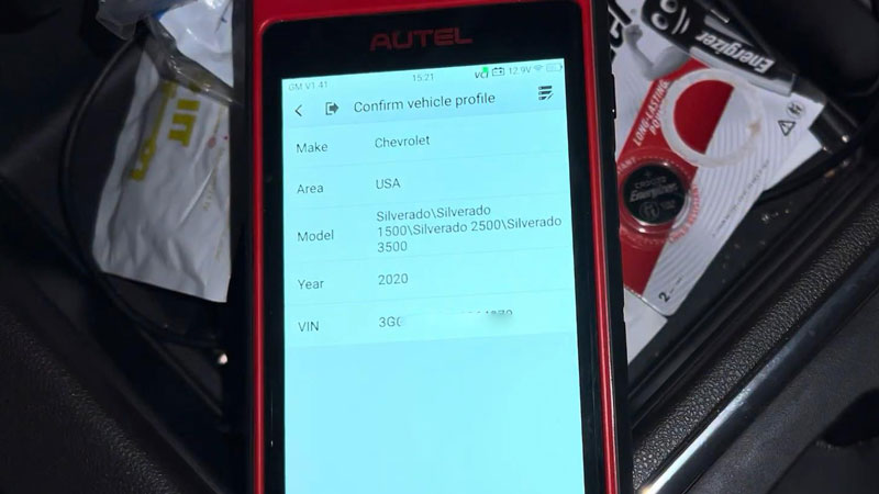 Autel KM100 Program 2019–2022 Chevy Silverado Smart Key FOB