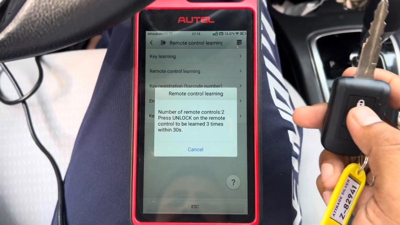 Add 2023 Mitsubishi Attrage Blade Key