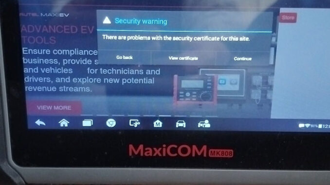 mk808 error code